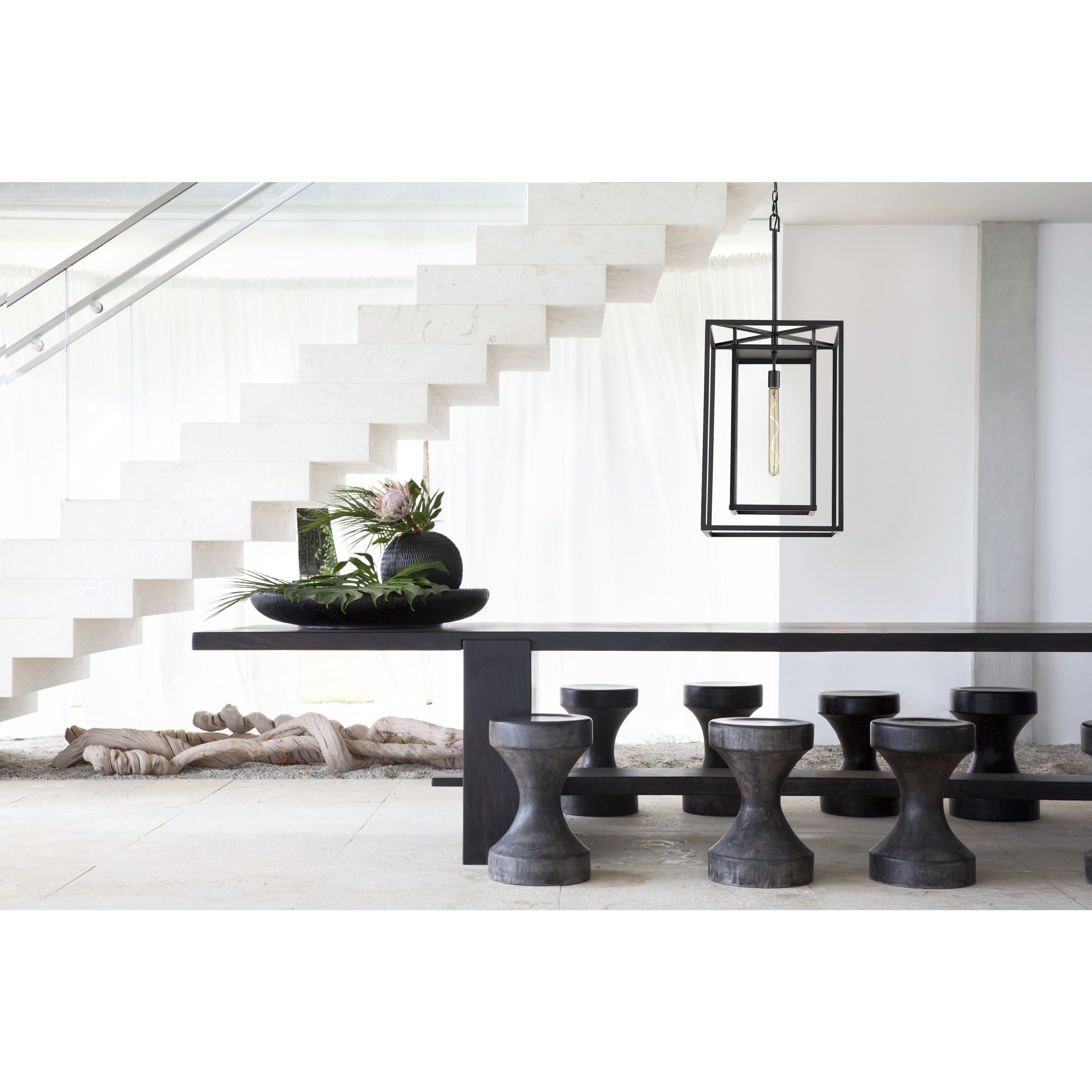 Open Air Max LED 17 inch Black Outdoor Hanging Lantern