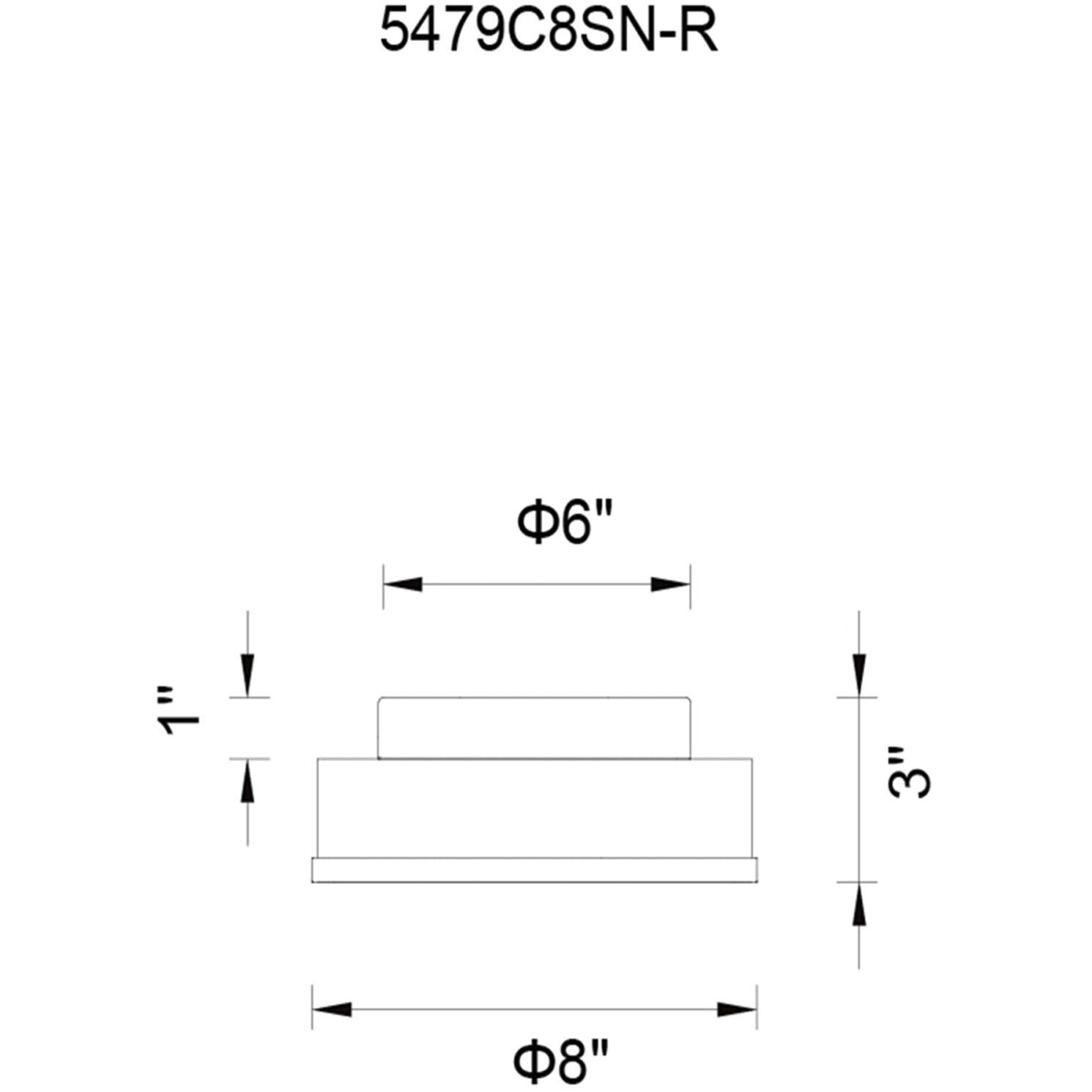 Frosted 1 Light 8 inch Satin Nickel Drum Shade Flush Mount Ceiling Light