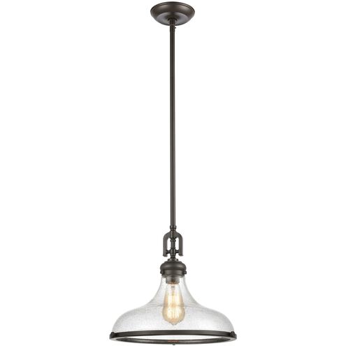Rutherford 1 Light 15 inch Oil Rubbed Bronze Pendant Ceiling Light