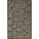 Artist Studio 156 X 108 inch Dark Brown, Olive, Aqua Rug