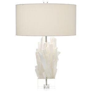 Selenite 29.75 inch 150.00 watt Translucent and White Table Lamp Portable Light