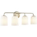 Laphia 4 Light 28 inch Modern Gold Vanity Light Wall Light