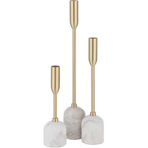 Marchesa 16 X 2.5 inch Tapered Candle Holder, Set of 3