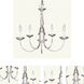 Home Basics 5 Light 17.5 inch Brushed Nickel Chandelier Ceiling Light