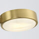 Orson 3 Light 22.5 inch Modern Gold Semi Flush Ceiling Light