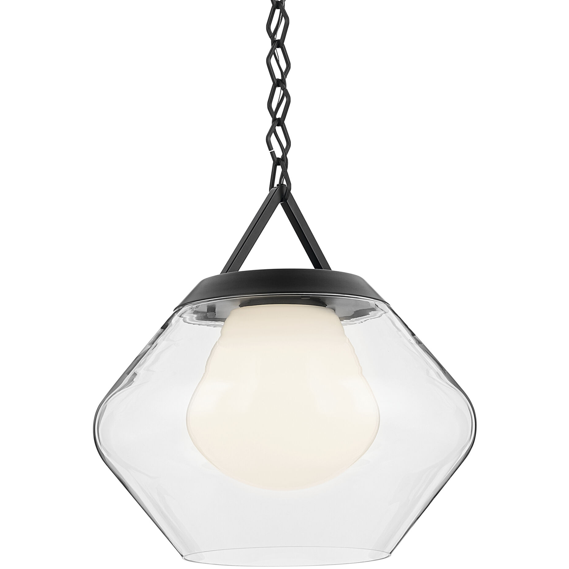 Nella 1 Light Black Pendant Ceiling Light