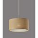 Harvest 20 inch Antique Brass Pendant Ceiling Light in Natural Woven with Beige Trim, Large