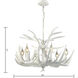 Big Sky 6 Light 25 inch White Chandelier Ceiling Light
