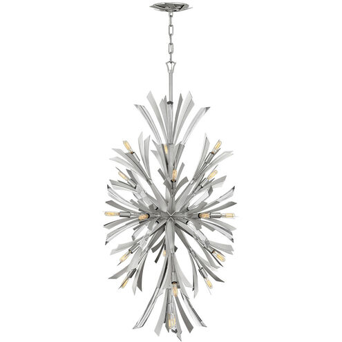 Vida LED 24 inch Glacial Chandelier Ceiling Light, Orb