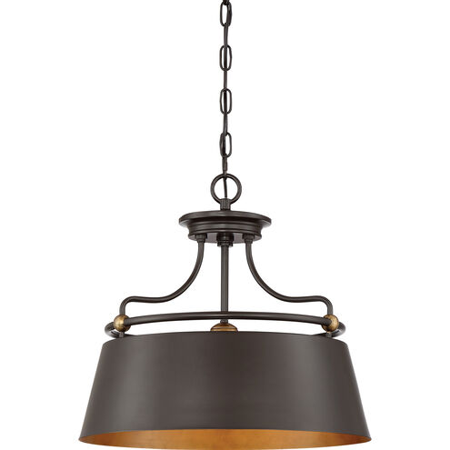 Fairview 3 Light 18 inch Western Bronze Pendant Ceiling Light