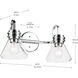 Farum 2 Light 19.25 inch Chrome Vanity Light Wall Light