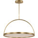 Kelly Wearstler Cerne LED 36 inch Natural Brass Chandelier Ceiling Light