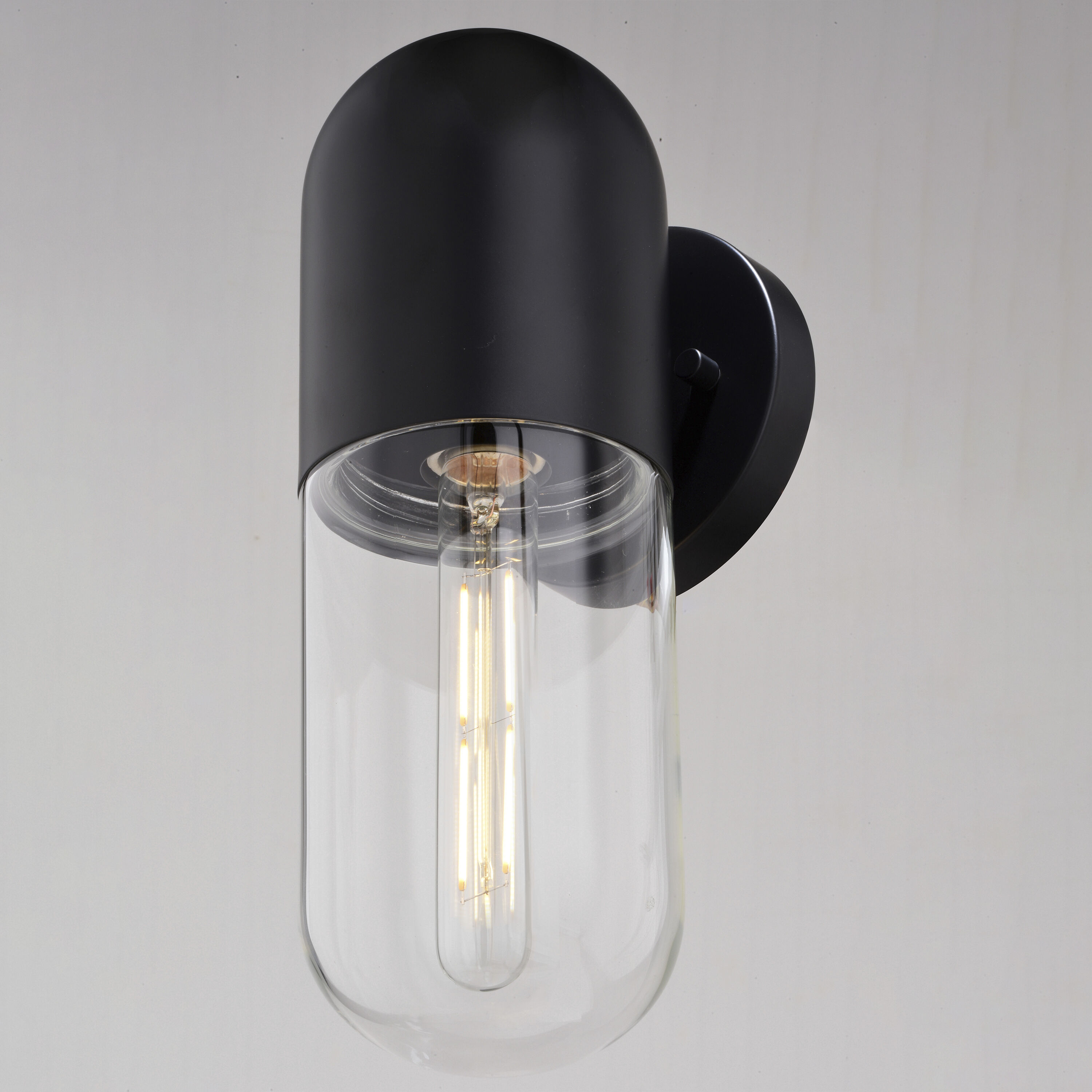 West Loop LED 12.5 inch Matte Black Outdoor Wall