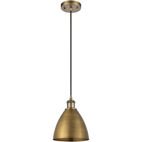 Ballston Dome LED 7.5 inch Brushed Brass Mini Pendant Ceiling Light