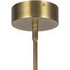 Astrid Multi Pendant Ceiling Light in Vintage Brass