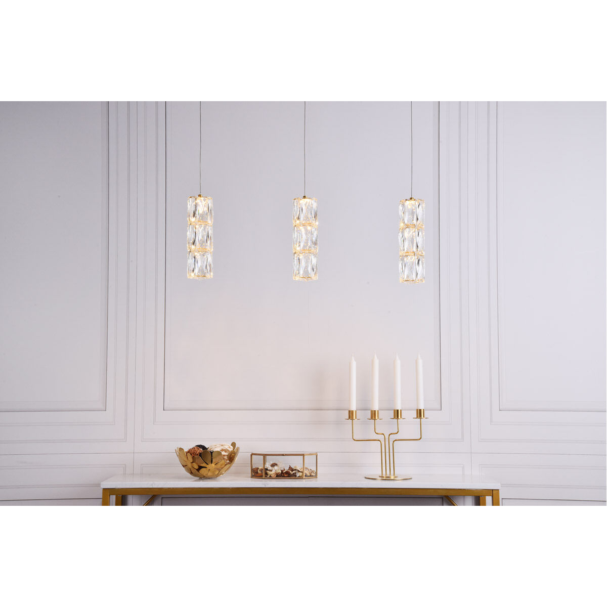 Polaris LED 28 inch Gold Pendant Ceiling Light