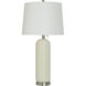 Alba 30 inch 100.00 watt Cream and Nickel Table Lamp Portable Light
