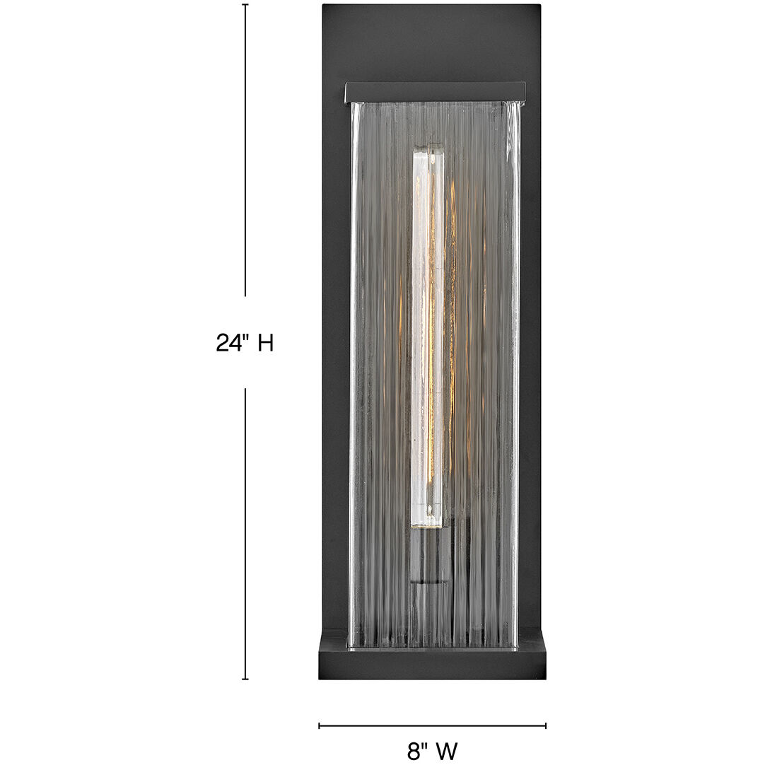 Torrent Outdoor Wall Mount in Black