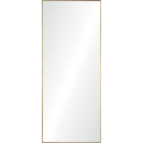 Crosland 72 X 30 inch Gold Leaf Floor Mirror, Large Rectangle