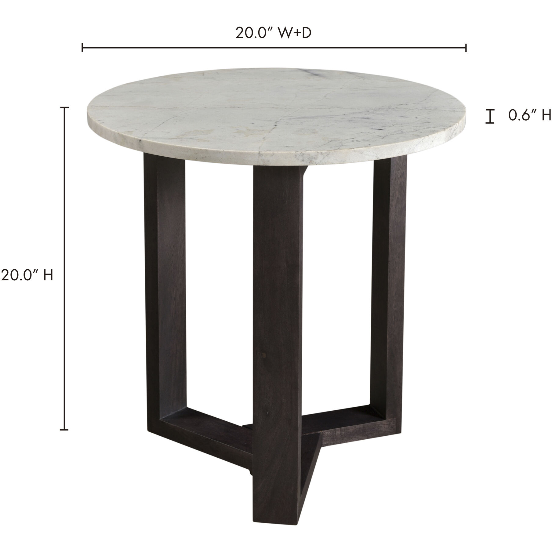 Jinxx 20 X 20 inch Grey End Table