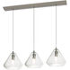 Armitage 3 Light 41 inch Satin Nickel Linear Pendant Ceiling Light