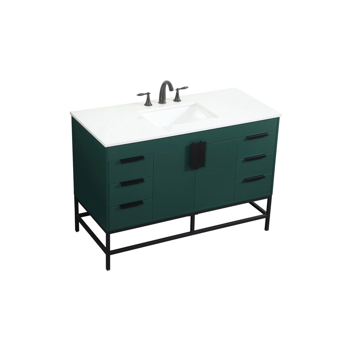 Eugene 48 X 22 X 33.5 inch Green Vanity Sink Set in Not Included