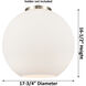 Ballston Athens 3 Light 17.75 inch Brushed Satin Nickel Statement Pendant Ceiling Light in Incandescent, Seedy