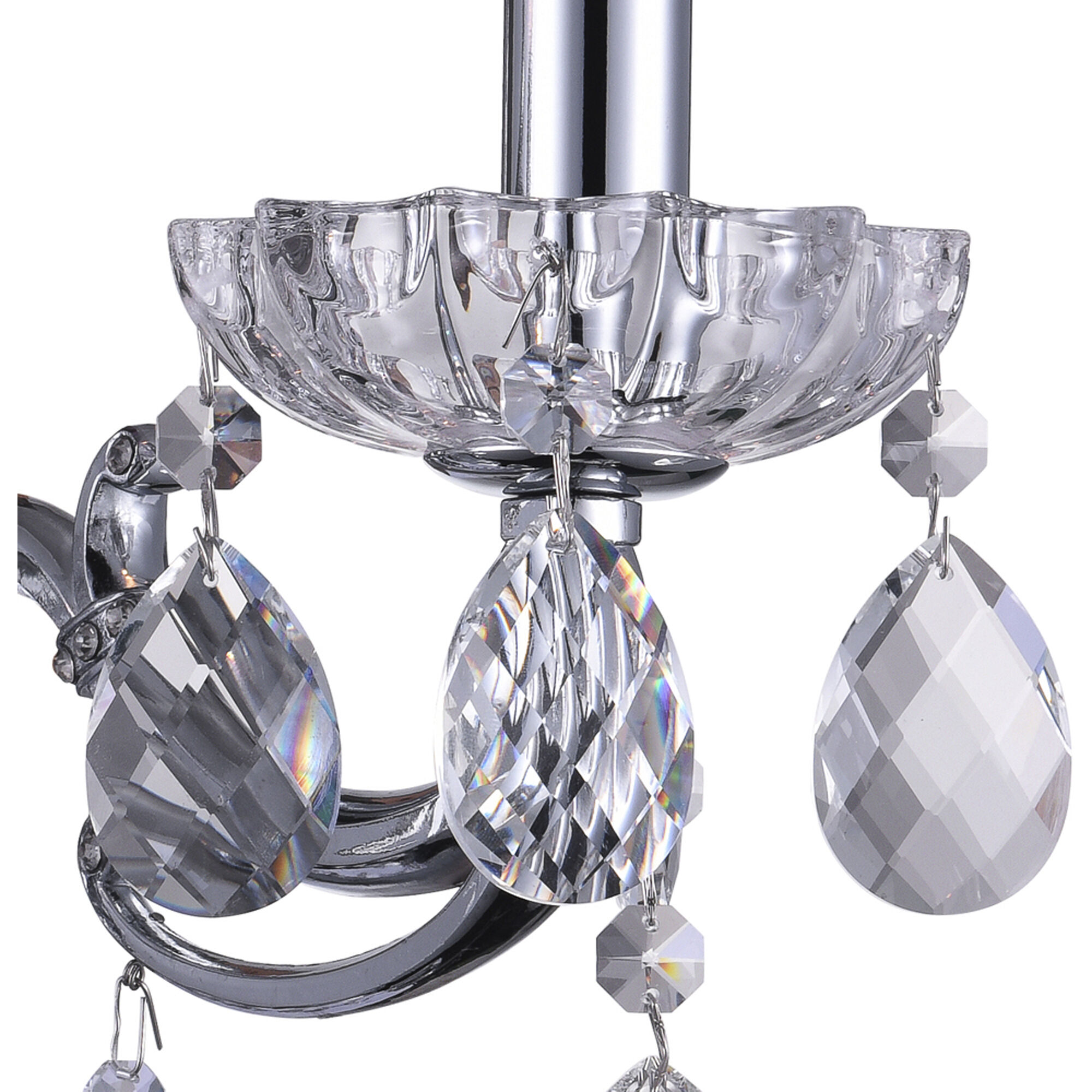 Flawless 2 Light 15 inch Chrome Wall Light