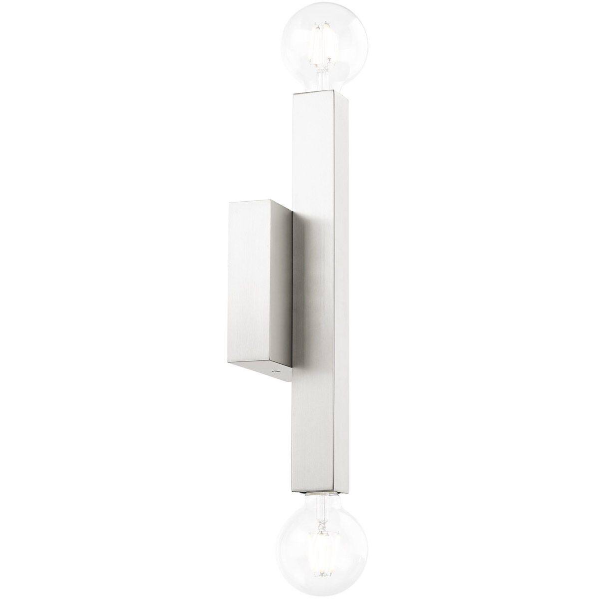 Solna 2 Light 6 inch Brushed Nickel ADA Sconce Wall Light