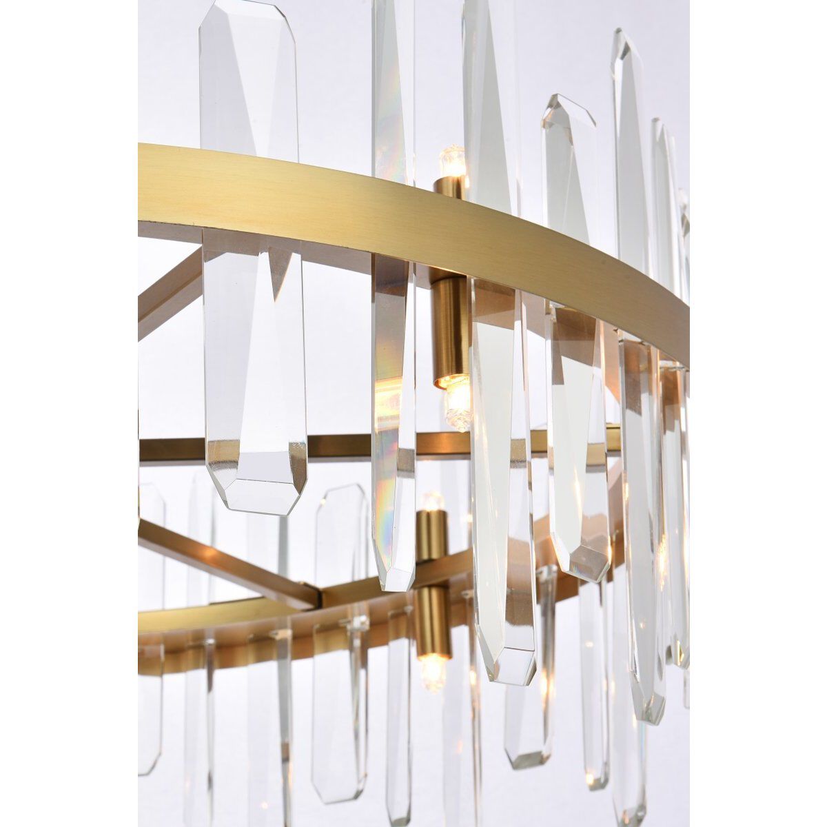 Serena 16 Light 32 inch Satin Gold Chandelier Ceiling Light