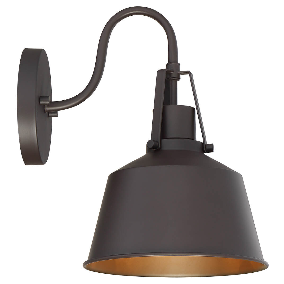 Farmhouse Outdoor Wall Lantern in Oil Rubbed Bronze