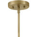 Madi LED 16 inch Lacquered Brass with Matte White accents Pendant Ceiling Light