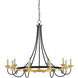 Hanlon 10 Light 36.75 inch Washed Black Chandelier Ceiling Light