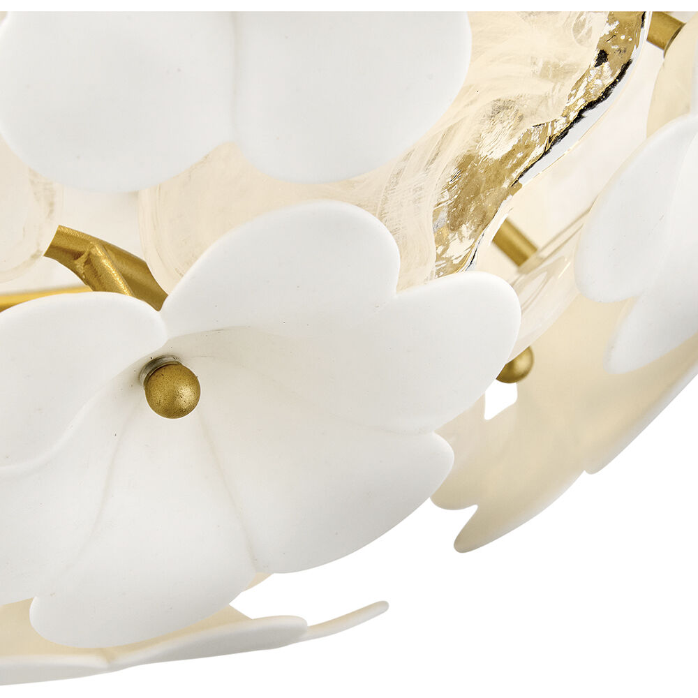 Marianne 3 Light 20.75 inch Deluxe Gold Semi-flush Mount Ceiling Light