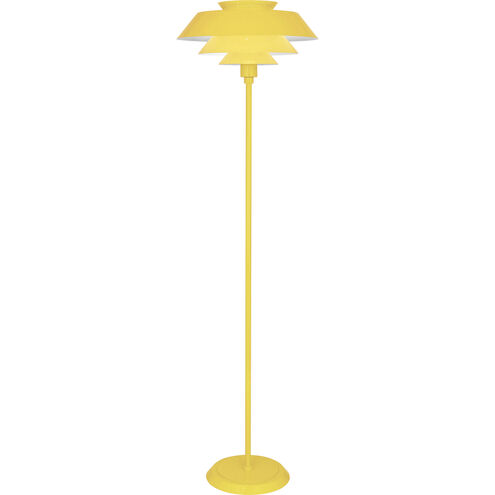 Pierce 60.38 inch 150.00 watt Canary Yellow Floor Lamp Portable Light