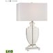 Avonmead 26 inch 9.5 watt Clear Table Lamp Portable Light in LED, 3-Way