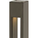 Atlantis 12v 4.00 watt Bronze Landscape Path Bollard, Square