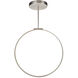 Cirque LED 24 inch Brushed Nickel Pendant Ceiling Light