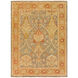 Hillcrest 36 X 24 inch Dark Green, Bright Yellow, Olive, Burnt Orange Rug