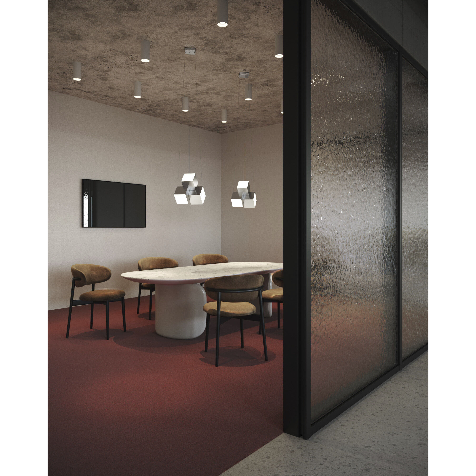 Tetra Pendant Ceiling Light in Chrome