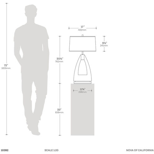 Trina 31 inch 23.00 watt Ebony and Weathered Brass Table Lamp Portable Light