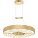 Bjoux LED 16 inch Brass Down Chandelier Ceiling Light