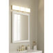 High Rise LED 30.25 inch Legacy Brass Bath Bar Wall Light