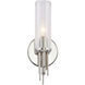 Torres 1 Light 2.38 inch Polished Nickel Wall/Vanity Light Wall Light