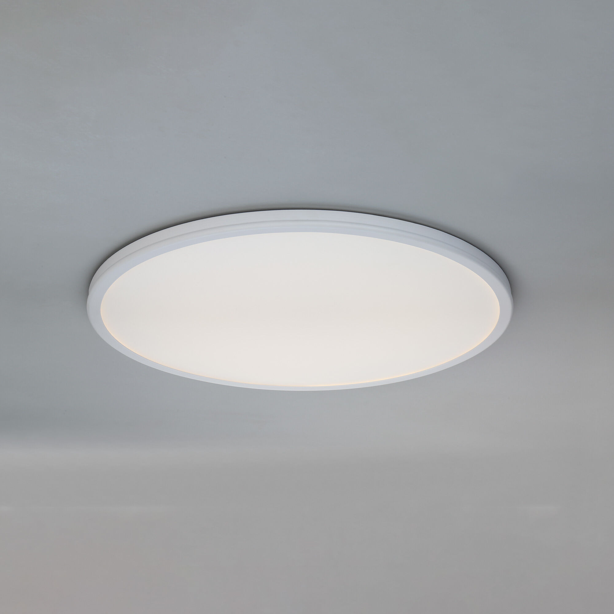 Geos LED 22.13 inch White Flush Mount Ceiling Light in 2700K, dweLED