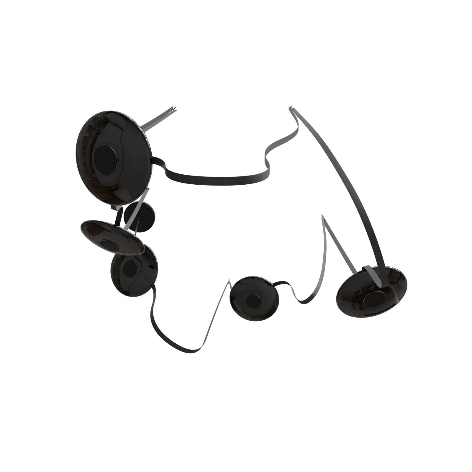 Fremont LED 8.5 inch Black Belt Chandelier Ceiling Light