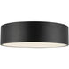 Alora Mood Brisbane 3 Light 16 inch Matte Black Flush Mount Ceiling Light