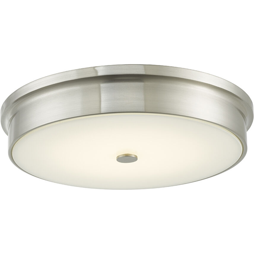 Spark LED 15 inch Brushed Nickel Flush Mount Ceiling Light