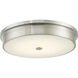 Spark LED 15 inch Brushed Nickel Flush Mount Ceiling Light