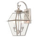 Westover 2 Light 16.5 inch Brushed Nickel Outdoor Wall Lantern